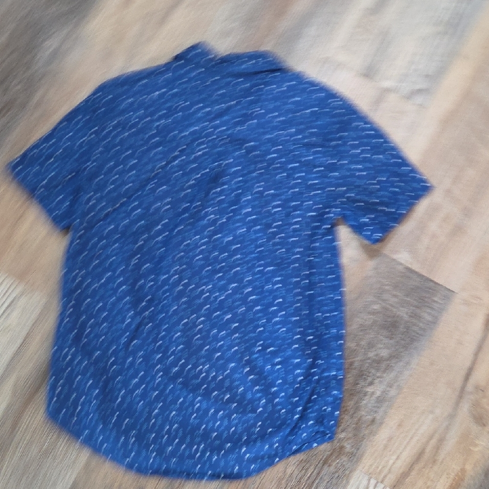 PLACE Blue Geometric Pattern Shirt - Picture 4 of 5